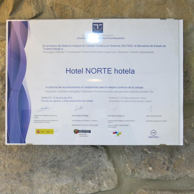 Hotel Norte Zarautz Exterior foto